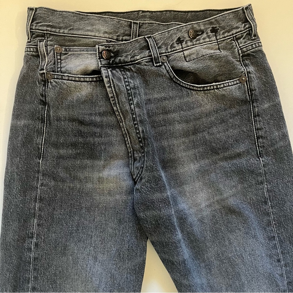 R13 Charcoal Boyfriend Jeans - Picture 9 of 13